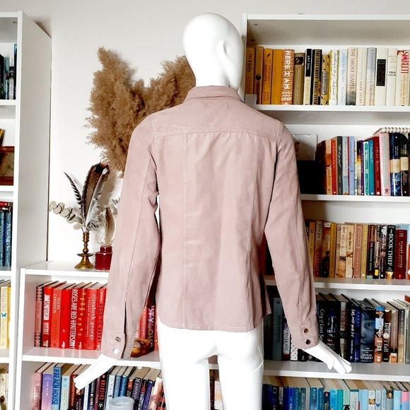 Point Zero Nicole Benisti Women's Silver Button Long Sleeve Pocket Tops P1908 - Picture 4 of 13